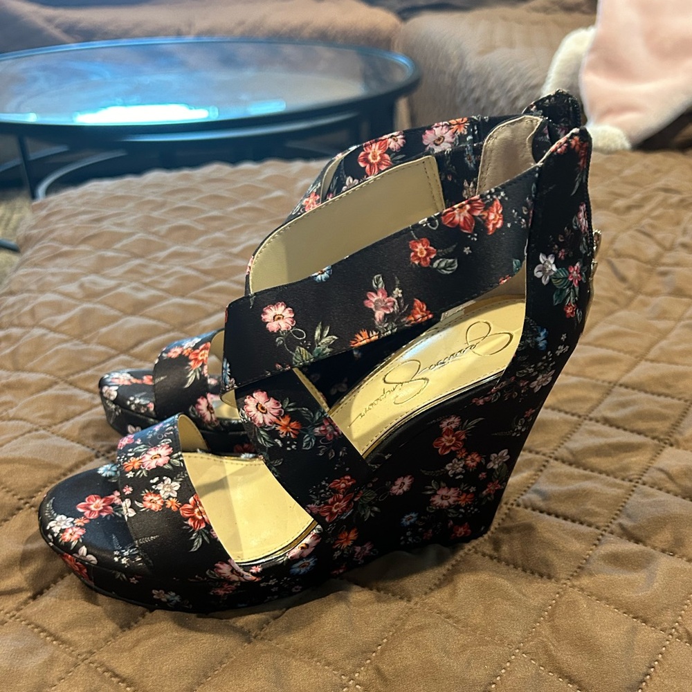 Never worn wedges. Missed return window.